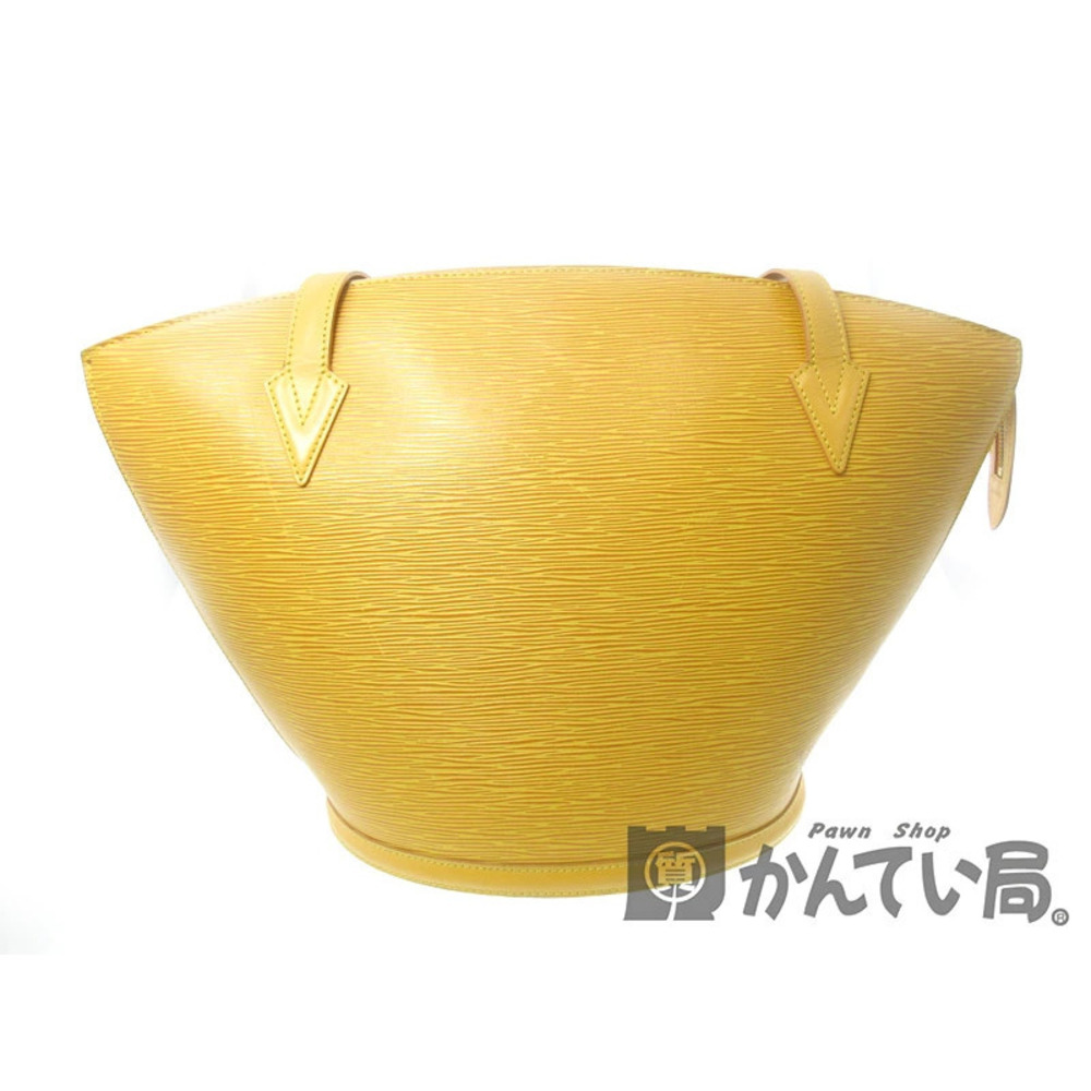 LOUIS VUITTON Saint Jacques Shopping Shoulder Bag Epi Leather Tassili Yellow